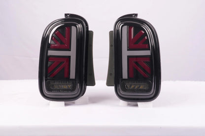 Mini Clubman R55 LED Tail Lights – Union Jack, Sequential Turn (2007–2014)