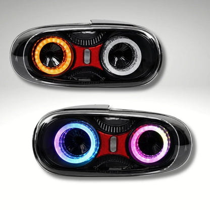 Mazda Miata NC RGB LED Tail Lights (2005–2015) – E-Mark Certified, Built-In Reflector
