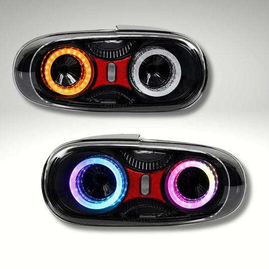 Mazda Miata NC RGB LED Tail Lights (2005–2015) – E-Mark Certified, Built-In Reflector
