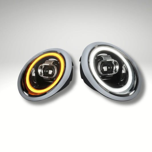 Mini Cooper R50 R52 R53 LED Projector Headlights – Sequential Turn (2001–2007)