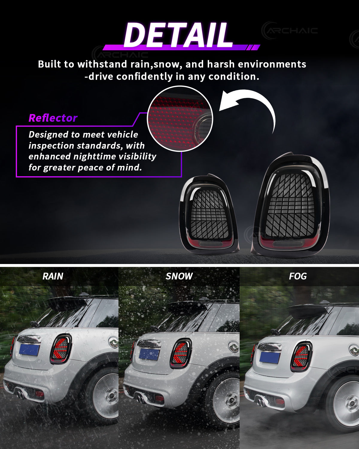 Mini Cooper F55 F56 F57 LED Tail Lights – Sequential Turn (2014–2024)