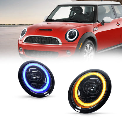 Faros proyectores LED Mini Cooper R50 R52 R53 – Giro secuencial (2001–2007)