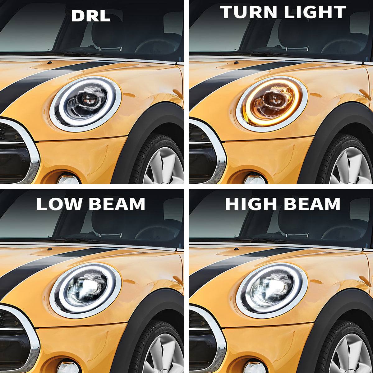 Mini Cooper F54 F55 F56 F57 LED Headlights – Full LED Upgrade (2014–2021)