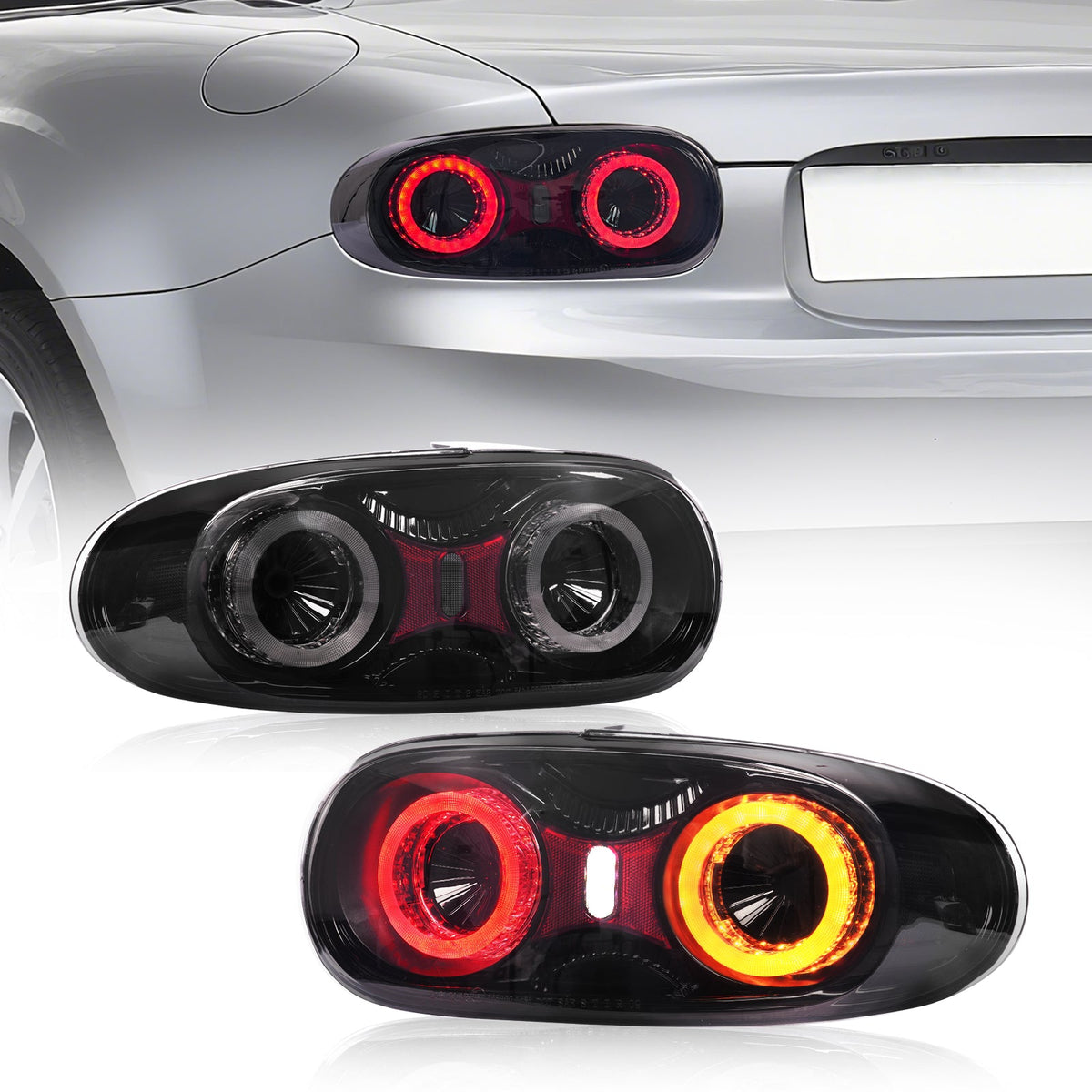 Full LED Tail Light Assembly for Mazda MX-5 Miata NC / NC2 / NC3