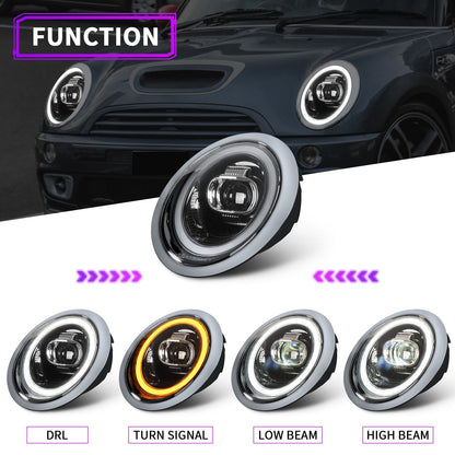 Mini Cooper R50 / R52 / R53 LED Projector Headlights (2001–2007)