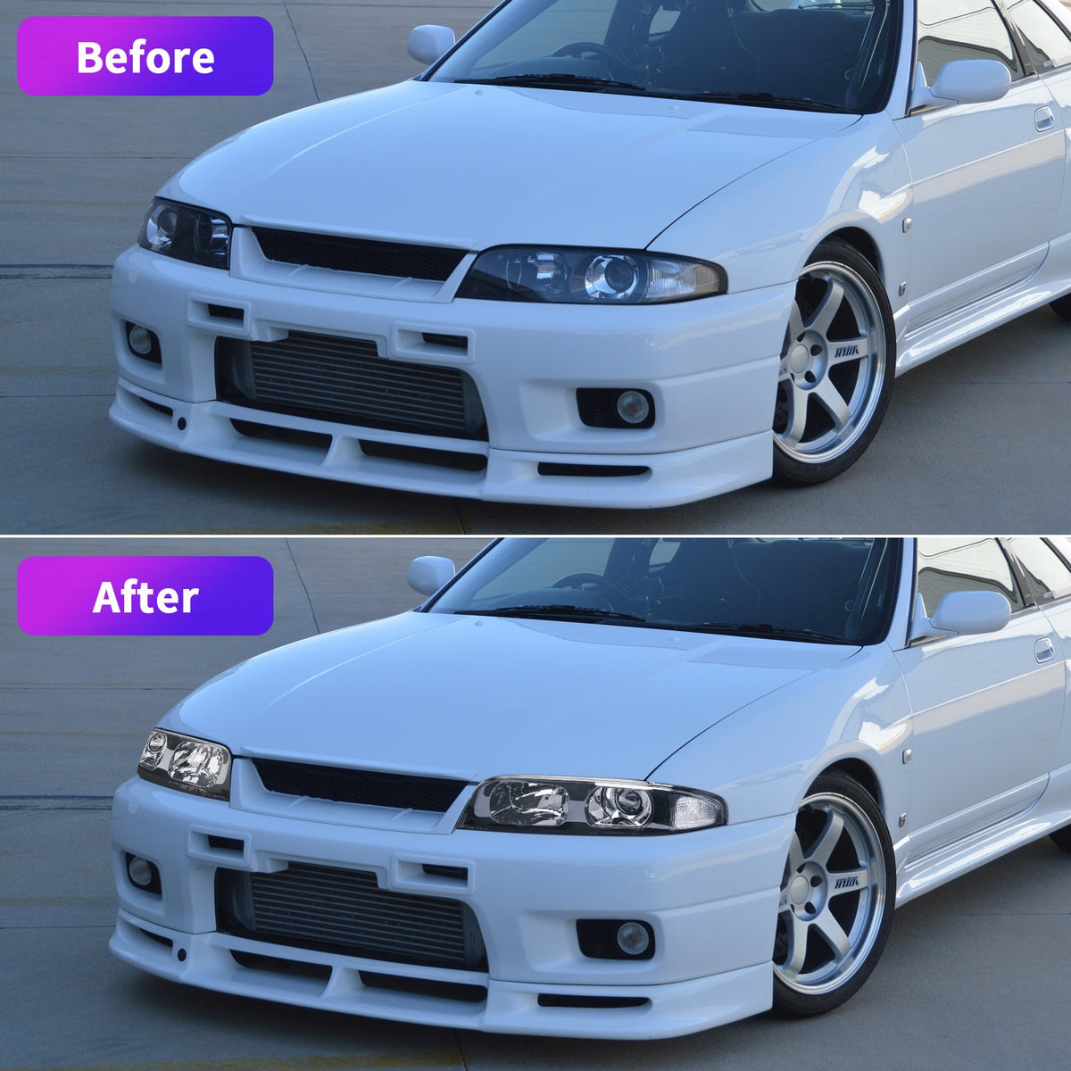 Nissan Skyline R33 GT-R LED Headlights – Plug & Play (1995–1998)