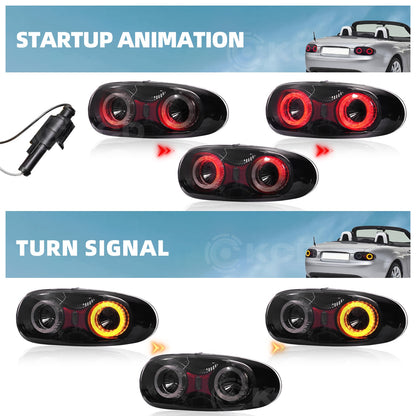 Full LED Tail Light Assembly for Mazda MX-5 Miata NC / NC2 / NC3
