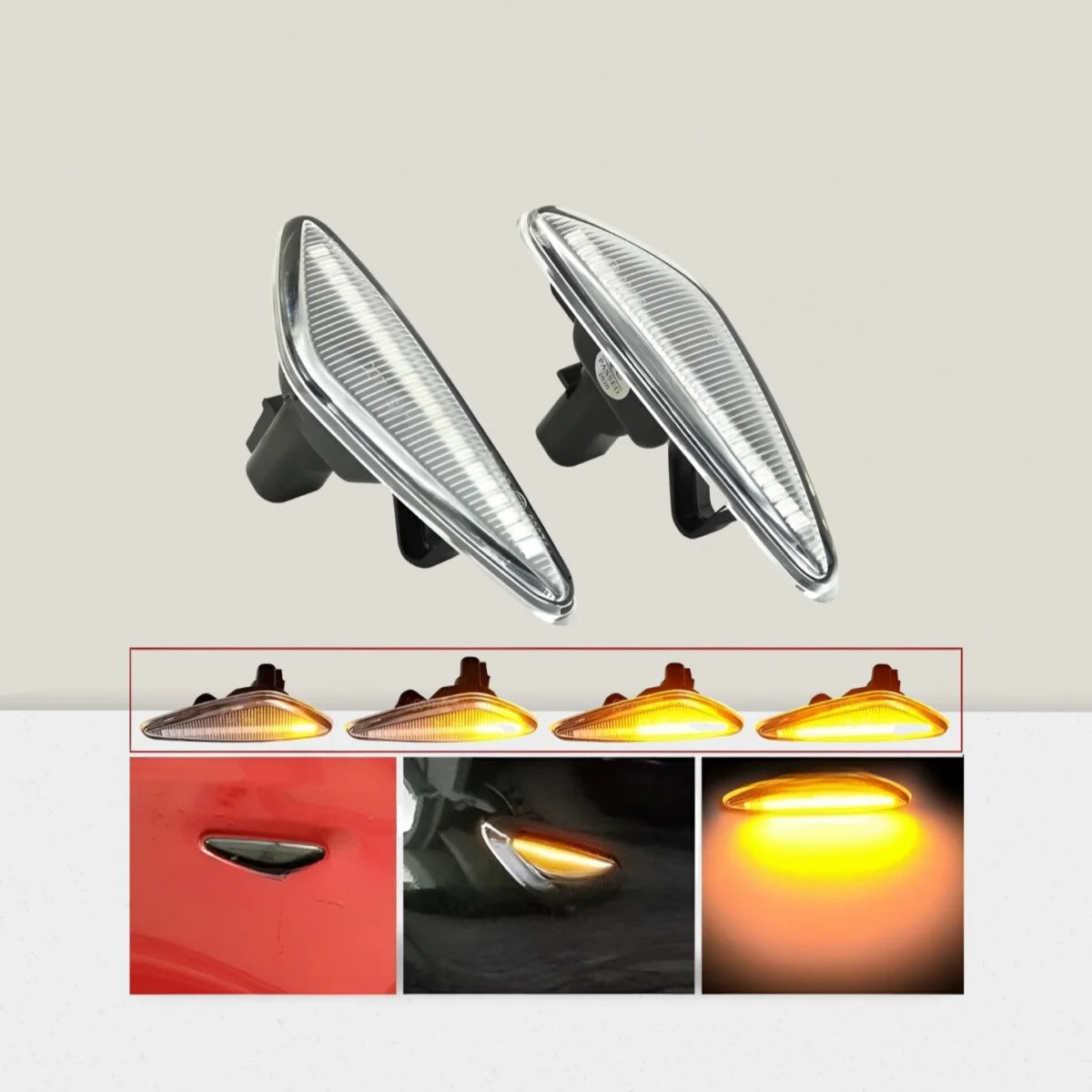 Clignotants latéraux sélectifs à LED dynamiques pour Mazda MX-5 Miata ND (paire)