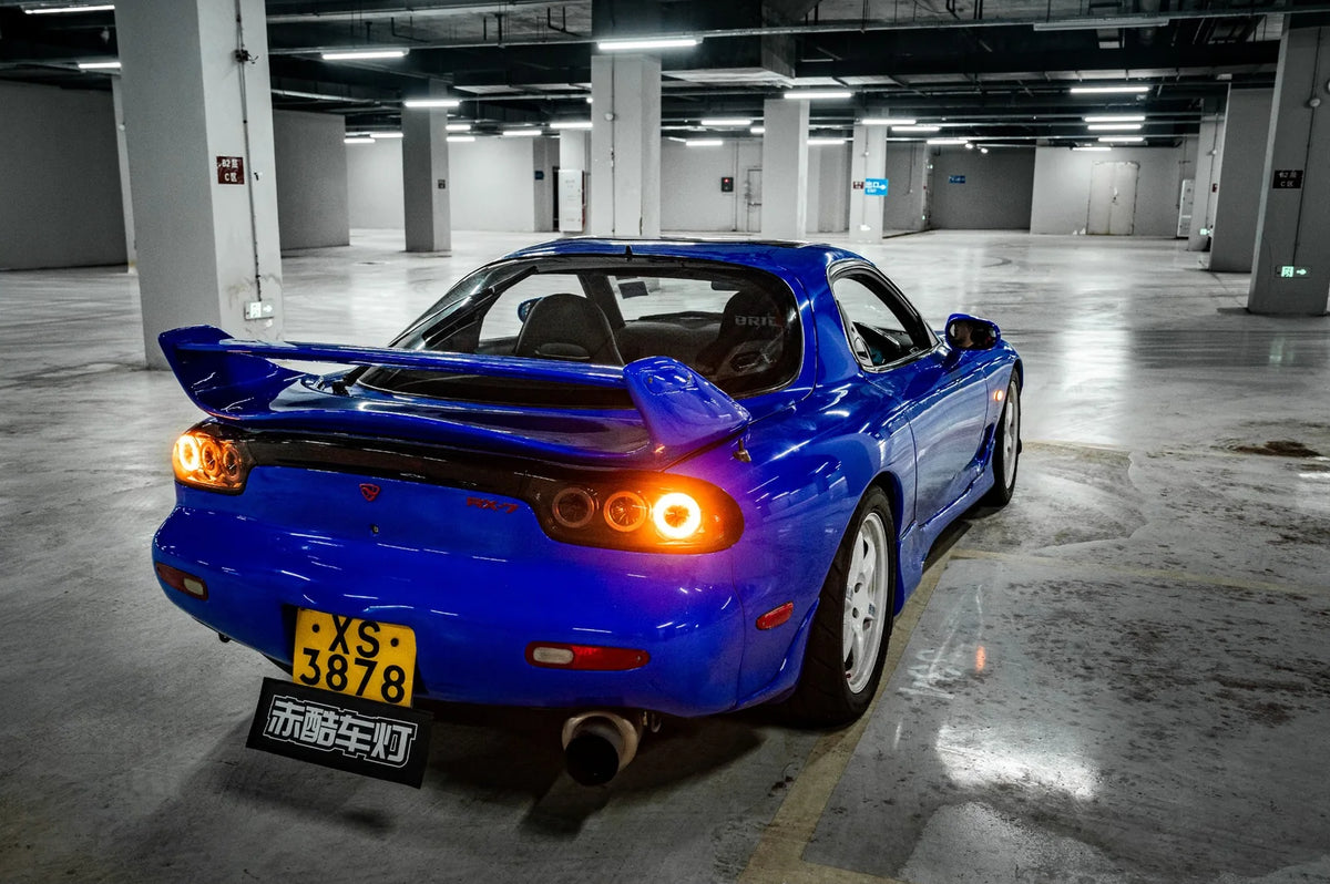 Mazda RX-7 FD3S Rotor Pulse Signature LED Tail Lights – Clear / Smoke (1992–1996)