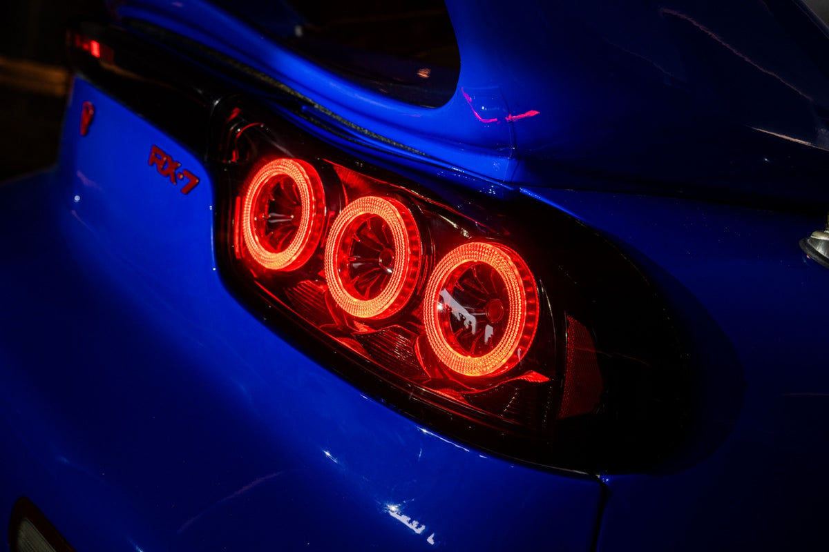Mazda RX-7 FD3S Rotor Pulse Signature LED Tail Lights – Clear / Smoke (1992–1996)