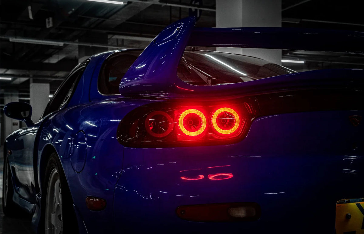 Mazda RX-7 FD3S Rotor Pulse Signature LED Tail Lights – Clear / Smoke (1992–1996)