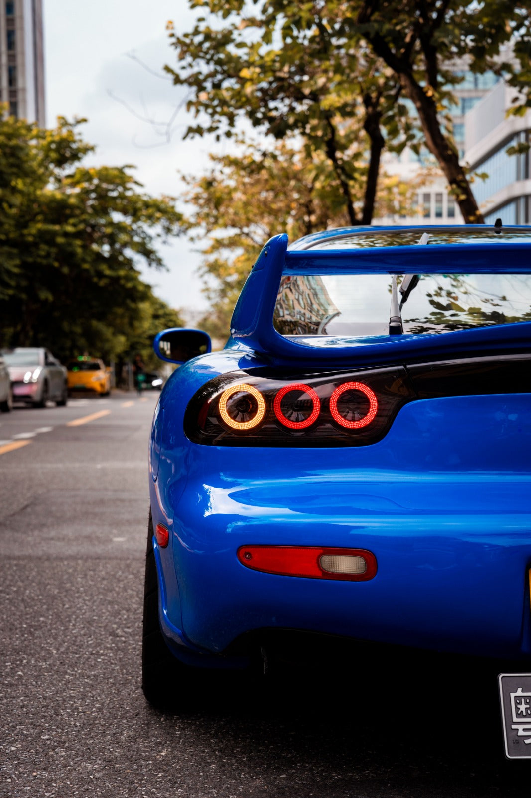 Mazda RX-7 FD3S Rotor Pulse Signature LED Tail Lights – Clear / Smoke (1992–1996)