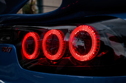 Mazda RX-7 FD3S Rotor Pulse Signature LED Tail Lights – Clear / Smoke (1992–1996)