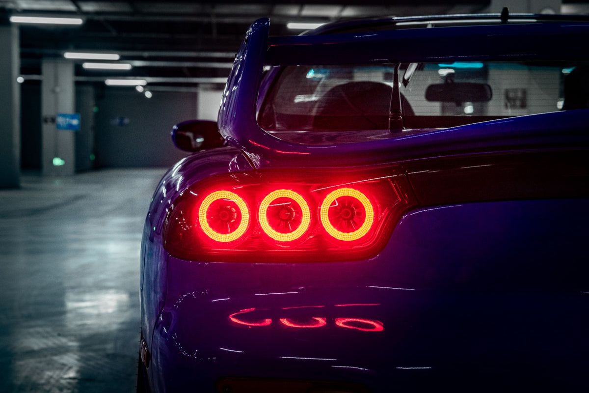 Mazda RX-7 FD3S Rotor Pulse Signature LED Tail Lights – Clear / Smoke (1992–1996)