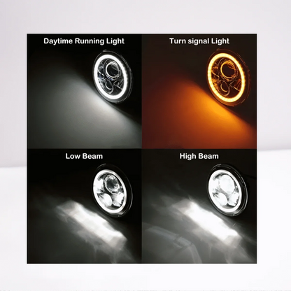 7-Zoll Angel Eyes LED-Nachrüstsatz für MX-5 Miata (90-97)
