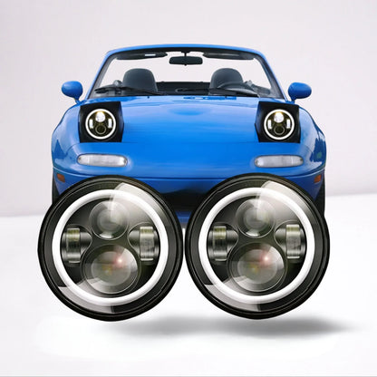 7-Zoll Angel Eyes LED-Nachrüstsatz für MX-5 Miata (90-97)